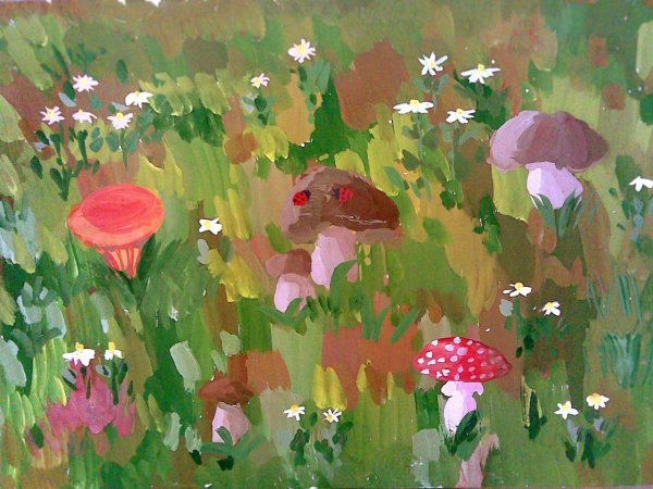 Детские рисунки Поляны