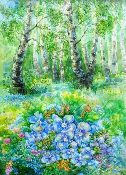 Весенний сказочный пейзаж