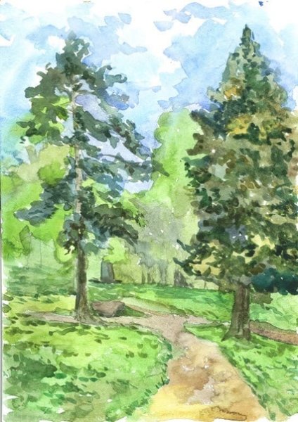 Этюды и зарисовки пейзажей