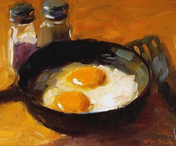 Картины Карен Вернер яичница