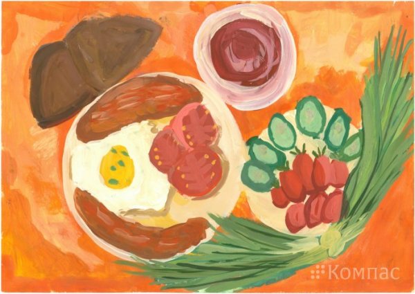 Рисование еды в ДОУ