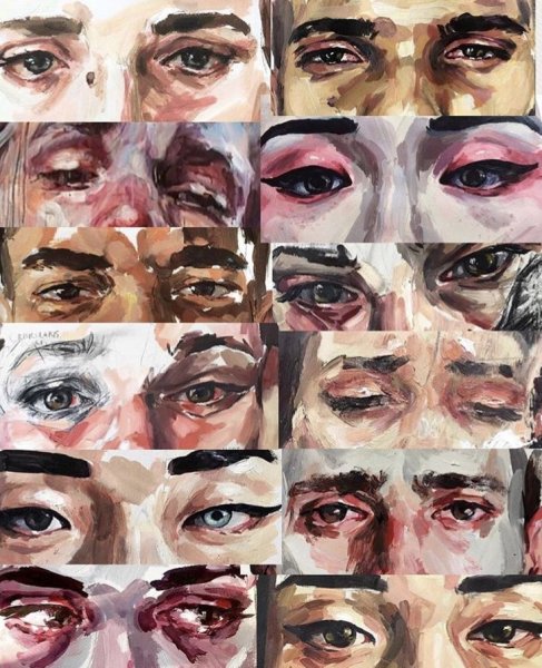 Глаза маслом живопись