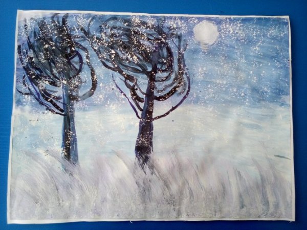 Рисование метель