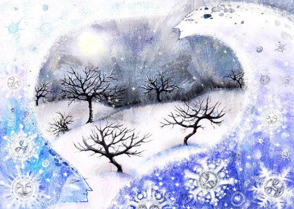 Картины на тему зимняя сказка