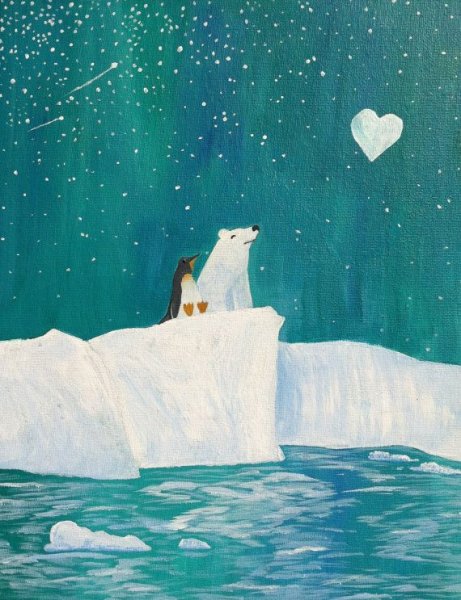 Мишка белый сказочный