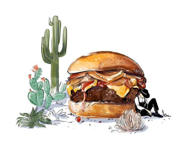 Бургер иллюстрация