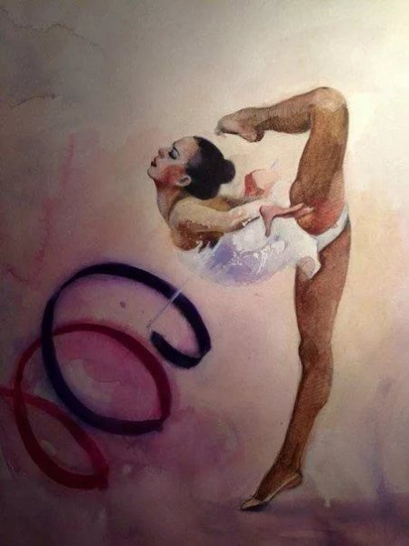 Балерина рисунок