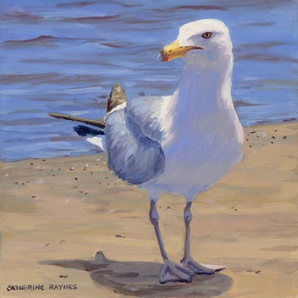 Чайки маслом