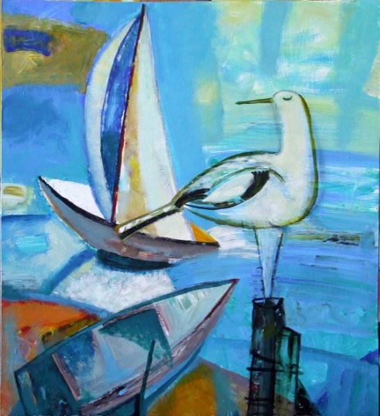 Стилизованные Чайки в живописи