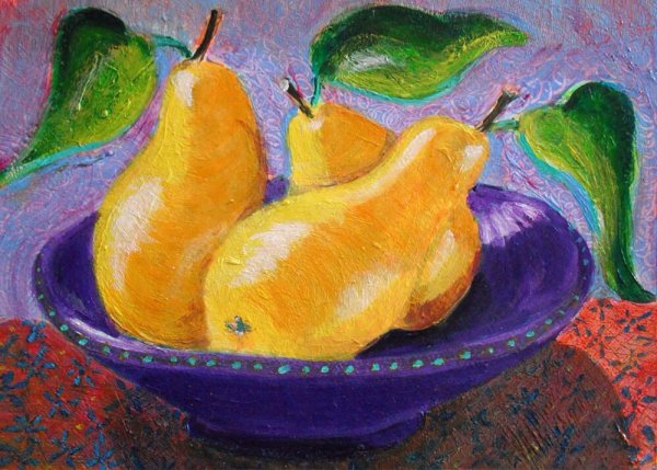 Рисование натюрморта из фруктов