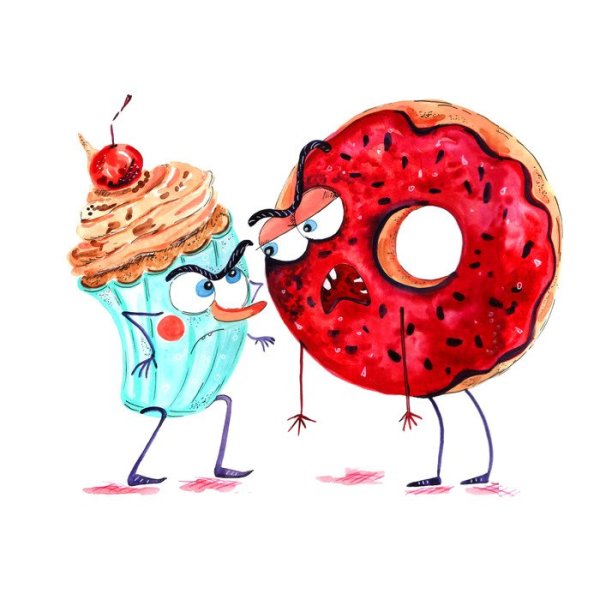 Пончики гуашь