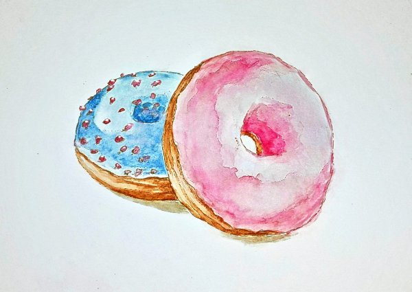 Наброски акварелью