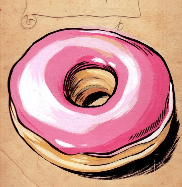 Пончики плакат