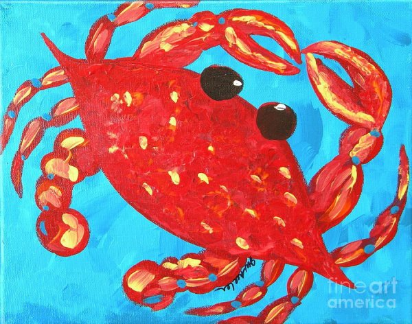 Крабик рисование для детей