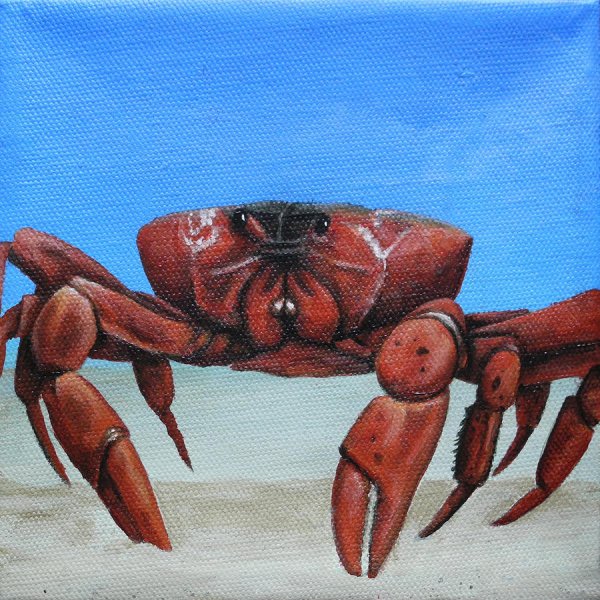 Краб живопись