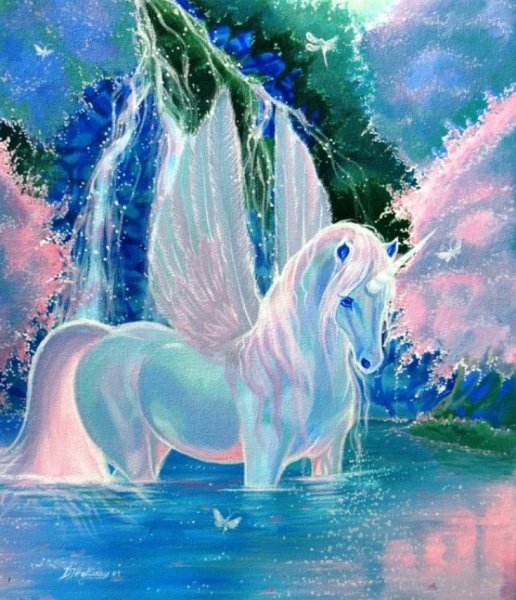 Волшебные лошади Единороги и пегасы