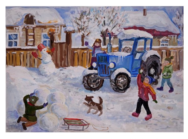 Рисование на зимнюю тему