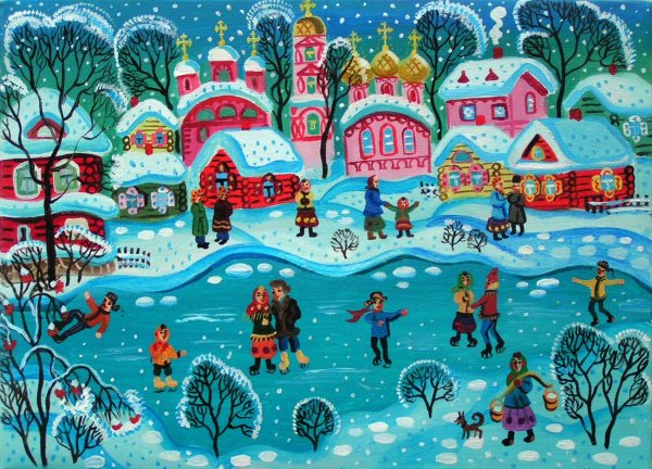 Рисунок на зимнюю тему