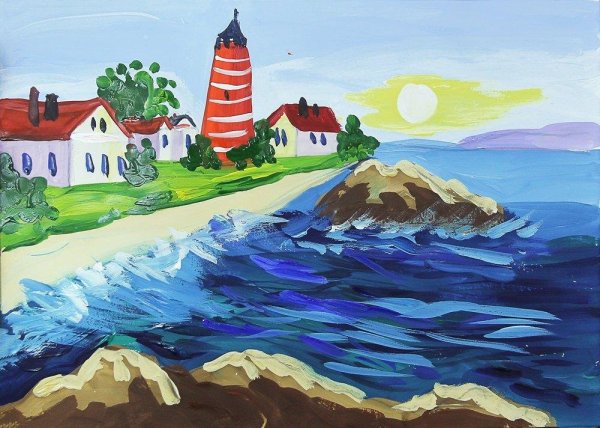 Море рисунок