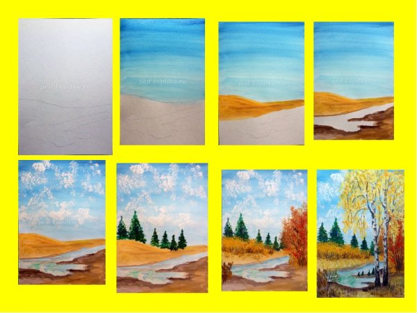 Рисование осень