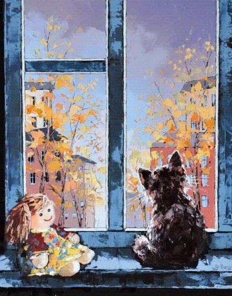 Художник Гунин Александр кошки