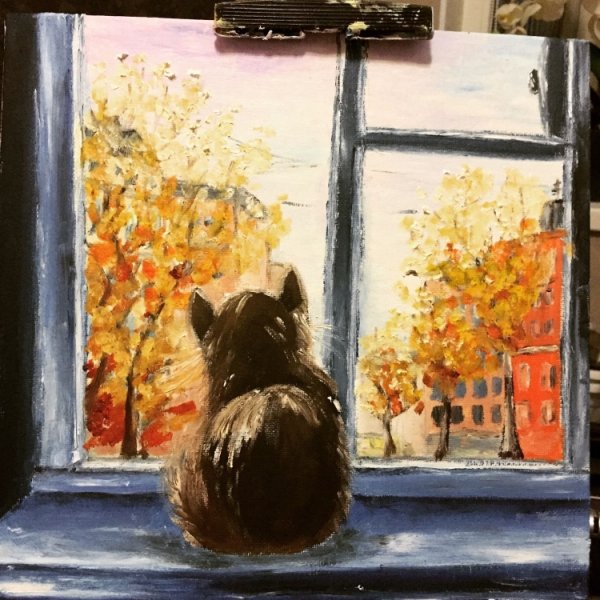 Осеннее окно в живописи