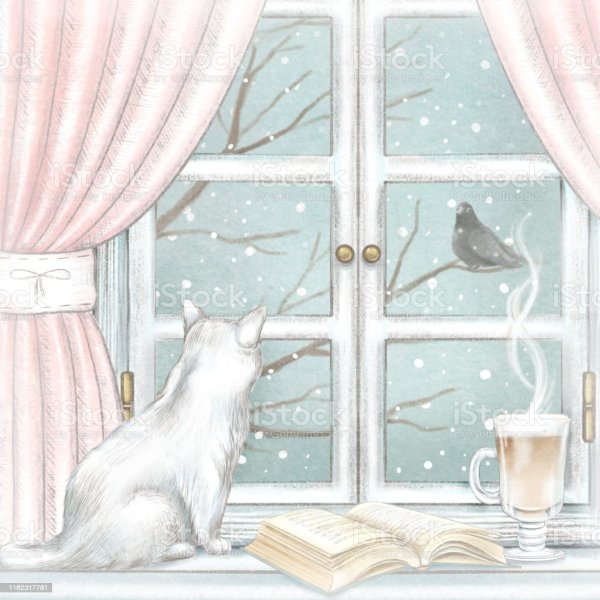 Рисунки красками кошки легкие