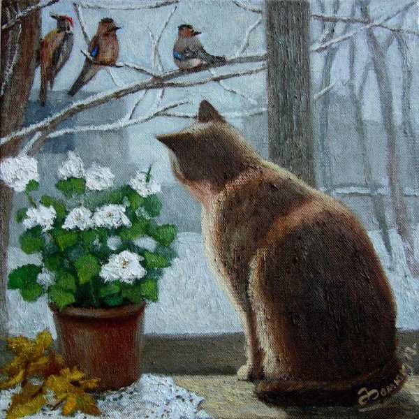 Правополушарное рисование кошки