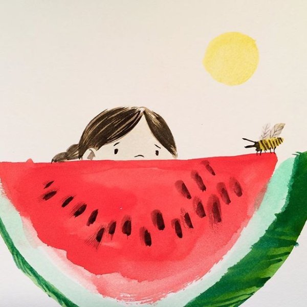 Рисуем Арбуз с детьми