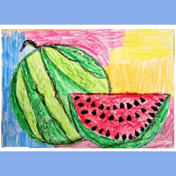 Рисование фрукты старшая группа