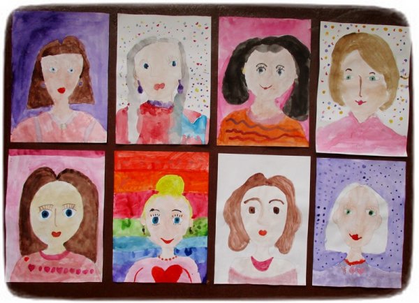 Рисование портрета для детей