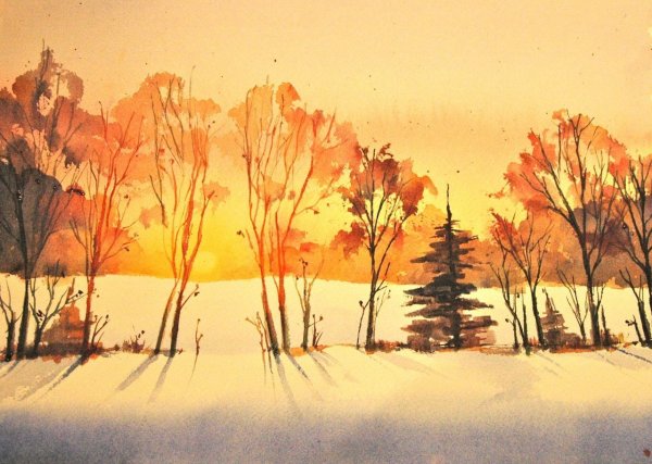 Рисование акварелью