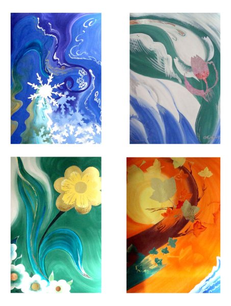 Пейзаж в теплых тонах