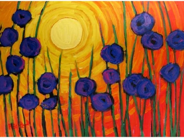 Пейзаж в теплых тонах