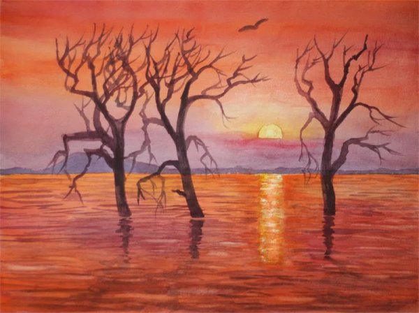 Натюрморт гуашью простой