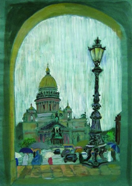 Петербург гуашью
