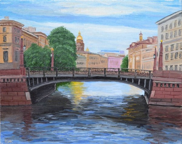 Поцелуев мост в Санкт- Петербурге Никольский собор