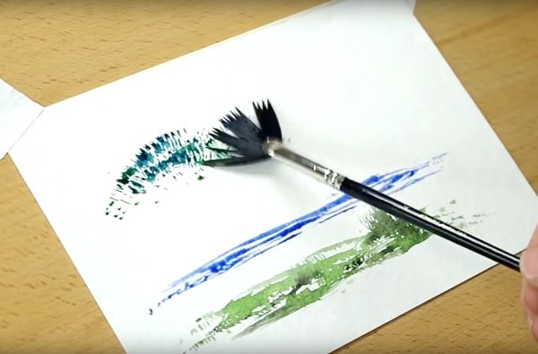 Техники рисования кистью