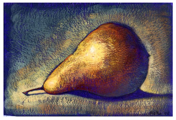 Живопись сухая кисть натюрморт