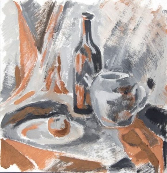 Живопись сухой кистью гуашью