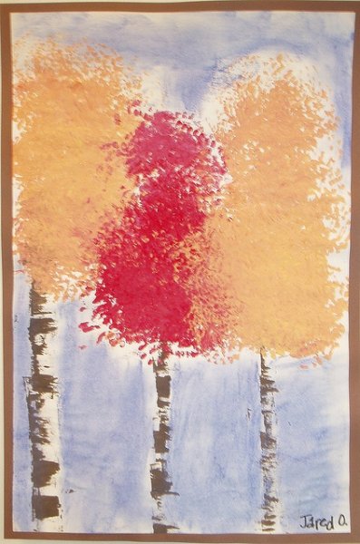 Рисование сухой кистью