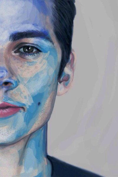 Портрет мужчины в цвете