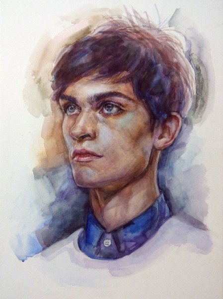 Портрет мужчины в цвете