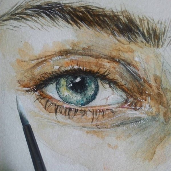 Пара акварель