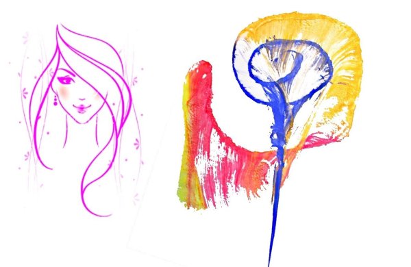 Ниткография красками