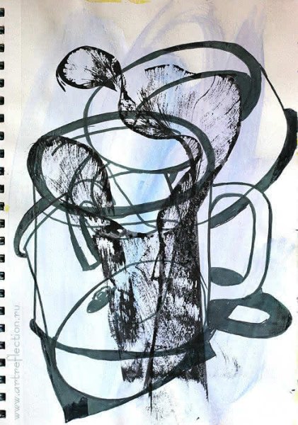 Рисование животных нитью