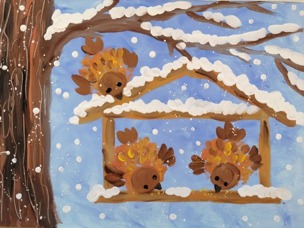 Нетрадиционное рисование новый год