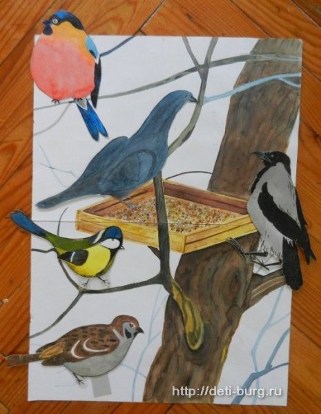 Фон для аппликации скворечник