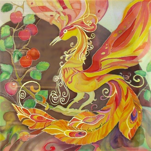 Павлин маслом