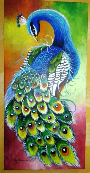 Картина перо павлина